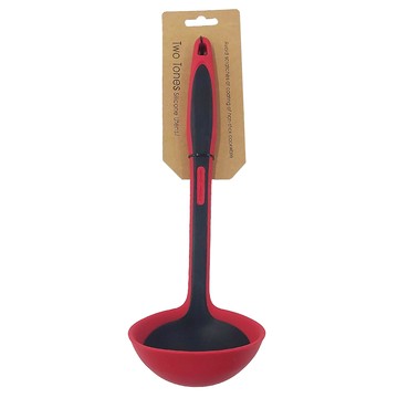 Mother Goose 鵝媽媽 MG紅黑矽膠湯勺  紅色 + 黑色  1支  30cm