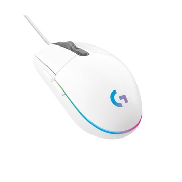 【 Logitech 羅技 】G102 白色 LIGHTSYNC RGB 6 鍵 炫彩遊戲滑鼠 有線