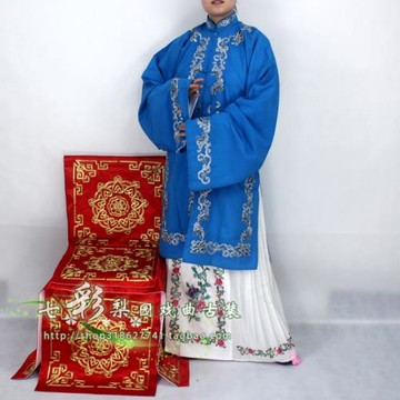 七彩梨園新款京劇戲曲舞臺演出秦香蓮花旦均碼繡花褶子花邊青衣披