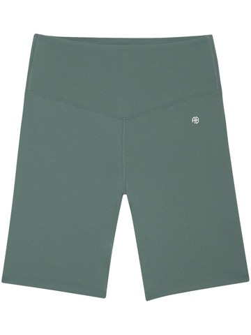 ANINE BING - Blake biker shorts - women - Polyamide/Elastane - M - Green