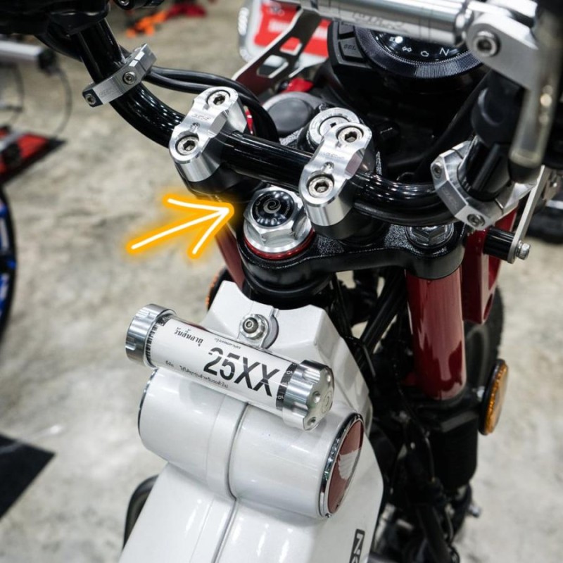 ホンダ ダックス DAX125 ハンターカブ CT125 モンキー125 グロム共通 ステアリングステムナット ステムボルトRevolution |  LINEショッピング