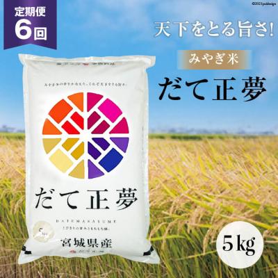 ふるさと納税 気仙沼市 お米 6回 定期便 みやぎ米 だて正夢 5kg×6回 総計30kg   菊武商店[20562743]