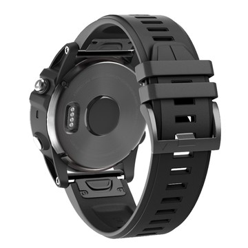 【ibits】Garmin Fenix8/7/6/5/F5/Plus/F5P 平紋高透氣快拆快扣矽膠錶帶 22/26mm