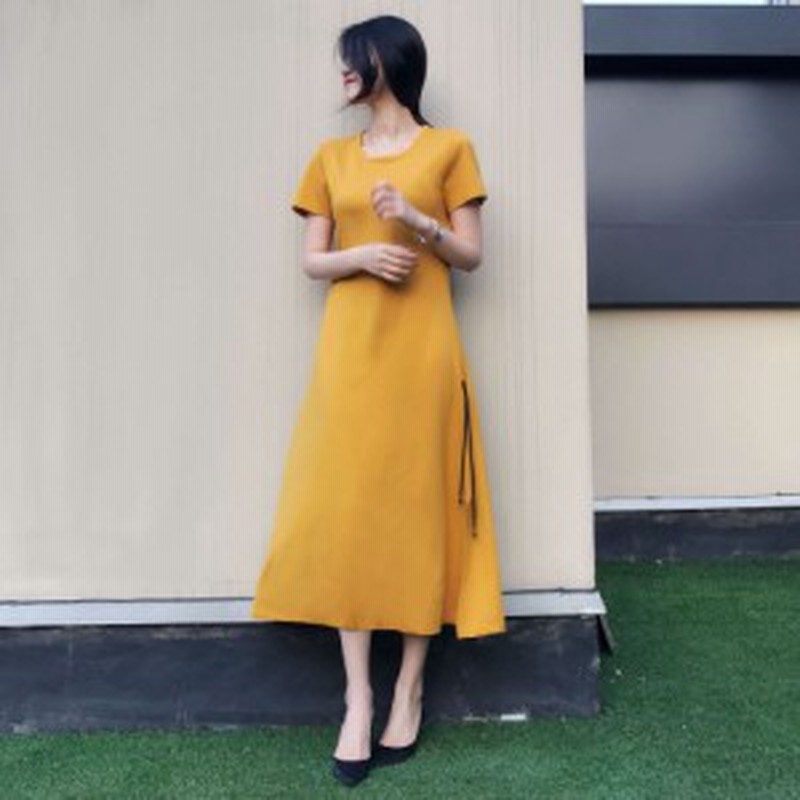 韓国 オルチャン ワンピース 春夏 ロング マキシ丈 キャミ ふんわり感 透け感 可愛い ワンピース オフショルダー ボタン スリット 通販 Lineポイント最大1 0 Get Lineショッピング