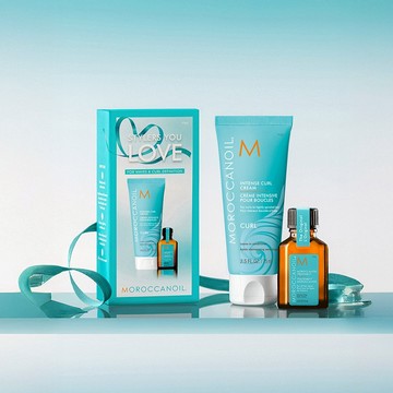 金牛座專屬生日禮💝【STARBRANDS】MOROCCANOIL 捲髮保養禮盒(優油捲度記憶塑型乳75ML+摩洛哥優油15ML) ★附STARBRANDS紙袋