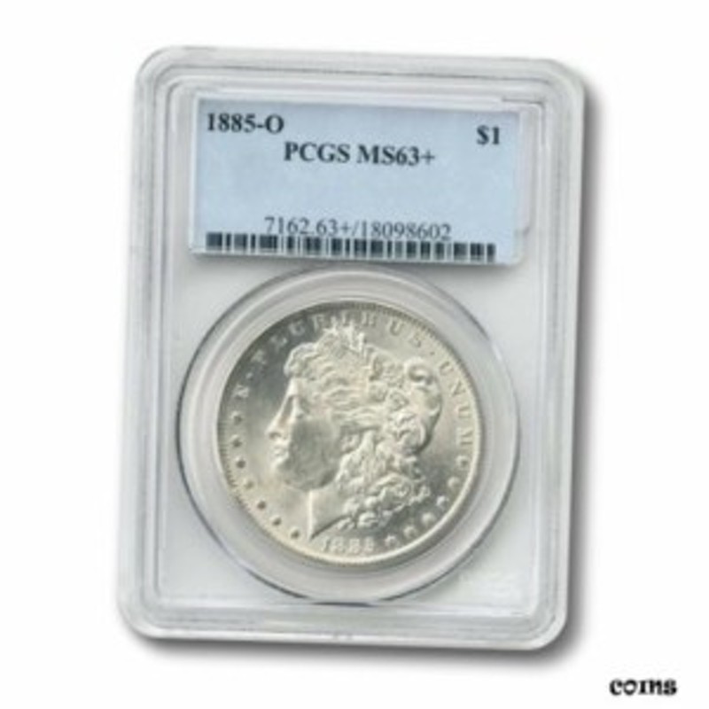 アンティークコイン USA 1885-O Morgan Dollar PCGS MS-63+ $1 1885