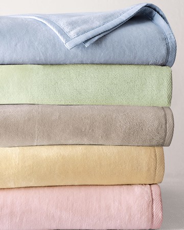 St. Mortiz Full/Queen Plushed Combed Cotton Blanket, 90" x 90"