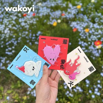 wakoyi藝術家潘望舒周邊手機氣囊支架背貼創意可愛粘貼式伸縮支撐