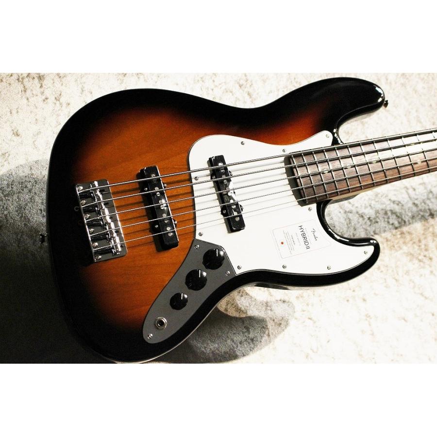 Fender Made in Japan Hybrid II Jazz Bass V -3 Color Sunburst