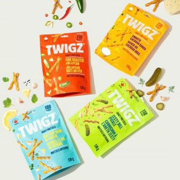 🇨🇦加拿大 北美 TWIGZ Craft Pretzels手工椒鹽脆餅‼️低熱量‼️酸奶洋蔥 酸黃瓜🥒130克