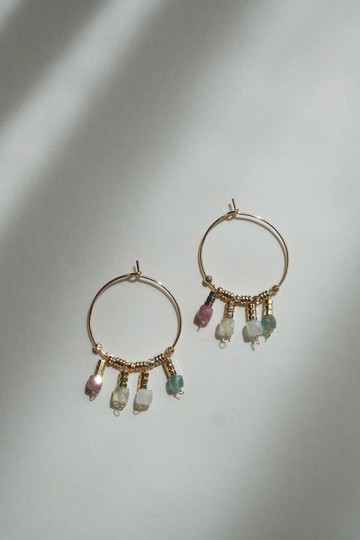 Nectar 空中花園 天然石 耳環