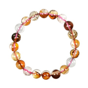 【正佳珠寶】小樹膠花水晶 高品玉化小樹水晶 9.4-9.8mm