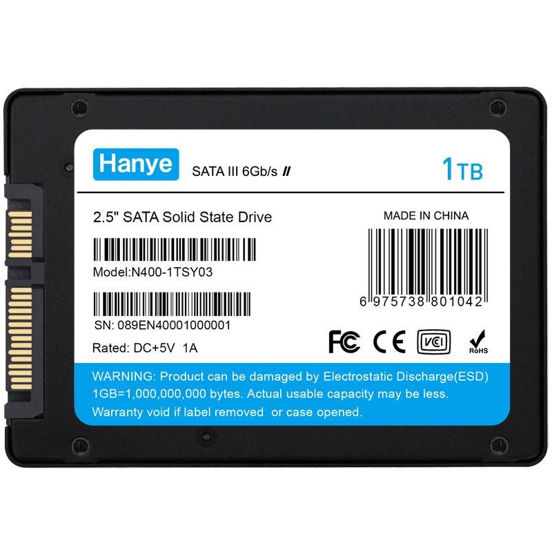 Hanye製 SSD 1TB 3D Nand TLC 内蔵型 2.5インチ SATAIII 6Gb/s R:560MB