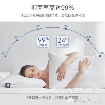 枕頭枕頭雙人枕芯不塌陷不變形一對裝夏椎男助睡眠酒店專用 99購物節