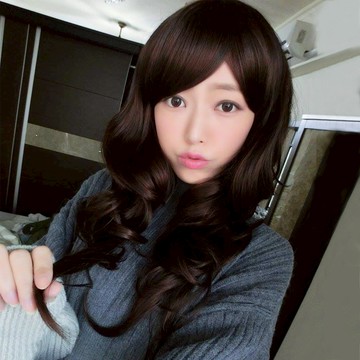 優雅大波浪 仿真 旁分瀏海 超美 耐熱 長捲髮 假髮【MA202】☆雙兒網☆