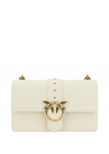 Pinko - Love One Classic Shoulder Bag - Womens - White