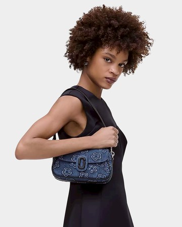 MARC JACOBS 丹寧菊花肩背包 -