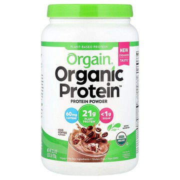 Orgain, 有機蛋白質™ 粉，植物基，冰咖啡味，2.03 磅（920 克）
