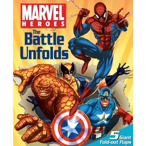 Marvel Heroes the Battle Unfolds Fold-Out Flap Book