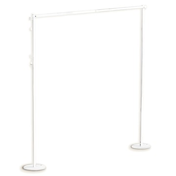 ONE HOUSE 艾加3in1鐵製多功能兩用折疊曬衣架 升級伸縮款 E款 OH-K131-A1  173 x 25 x 160cm  杏白色