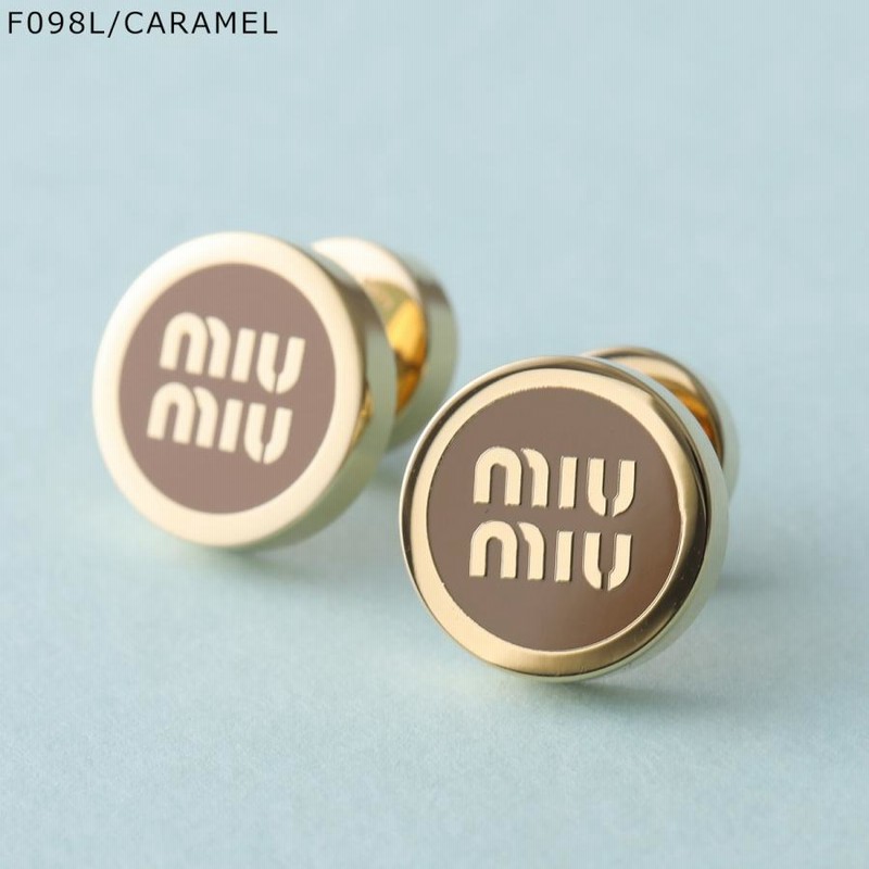 MIUMIU ミュウミュウ ピアス 5JO912 2F6T レディース ロゴ