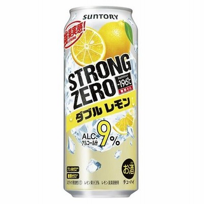【リニューアル発売順次切替】サントリー−１９６゜Ｃ ストロングゼロ〈ダブルレモン〉５００ｍｌx１ケース(２４本)