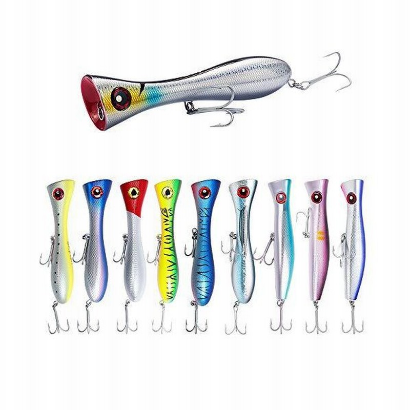 Dr Fish 海水gtポッパーフィッシングルアー トップウォーター Vmcトレブルフック サーフフィッシング オフショア ビッグゲーム ワイヤー ス 通販 Lineポイント最大0 5 Get Lineショッピング