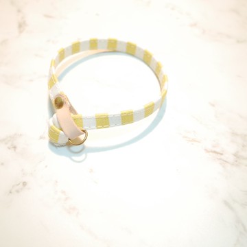 貓 項圈 暖陽的小清新 植楺皮 附鈴鐺 可加購吊牌