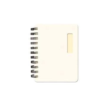 珠友Chuyu100K PP雙圈橫線筆記/米/LC-80006-02/105x79x8mm