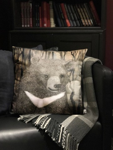 逐夢築夢 臺灣特有山中精靈 抱枕套系列 臺灣黑熊 Black Bear