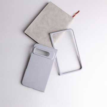 適用谷歌pixel fold手機殼簡約商務折疊屏灰色顆粒粗糙細磨巖砂硬殼谷歌PixelFold2保護套10Pro全包防摔9Pro