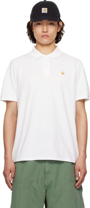 Carhartt Work In Progress 白色 Chase Pique Polo 衫