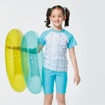 【SAINSOU 聖手牌】二件式防曬泳裝 A862415 (12-18)