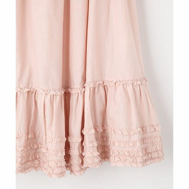 PINK HOUSE / ピンクハウス 裾フリル使いローンミディスカート | LINE  