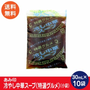 冷やし中華スープ （特選グルメ） （小袋）10袋 業務用 冷やし中華スープ 冷やし中華のたれ あみ印 ポスト投函便　送料無料