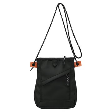 Sayaka 紗彌佳 日系多功能大口袋 背袋可拆式百搭側背包/斜背包  黑色  22 x 18 x 5cm