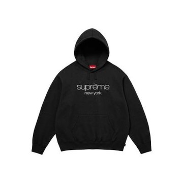 Supreme Classic Logo Hooded Sweatshirt 黑色 帽T 長袖 SS26SW11-BK