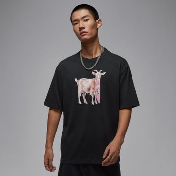 NIKE 短袖上衣 男 AS M J NC GOAT SS CREW 喬丹 運動 休閒 中磅 黑色-IF0787010