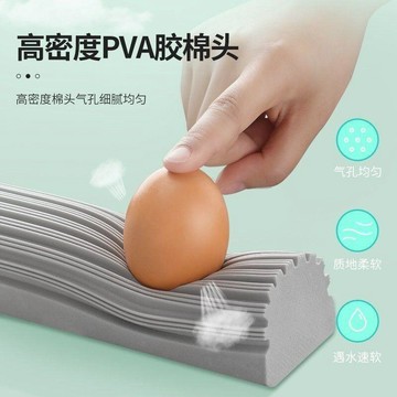 桃園出貨✨膠棉拖把頭家用拖地墩布對摺吸水替換裝海綿拖替換頭配件通用窄口