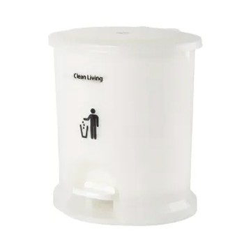 HOUSE 好室喵 美力樂踏式垃圾桶，附內桶 2.5L，腳踏式開蓋  顏色隨機  180 x 196 x 218mm