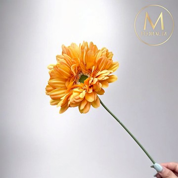 快速出貨🌷家居造景【Floral M】夏日繽紛小太陽非洲菊熱情黃仿真花花材（3入組）