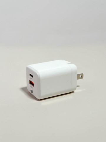 35W 二合一GaN氮化稼快速充電頭｜手機快充豆腐頭 雙插槽設計