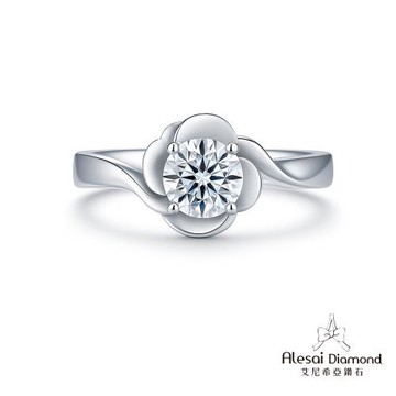 Alesai 艾尼希亞鑽石 1克拉 花朵鑽戒 D/VVS1 培育鑽石 3EX 車工