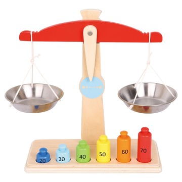 New Classic Toys 寶寶認知學習磅秤木製玩具 10662  1個