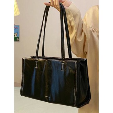 大容量包包女2024新款時尚復古上班通勤托特包小眾百搭單肩腋下包