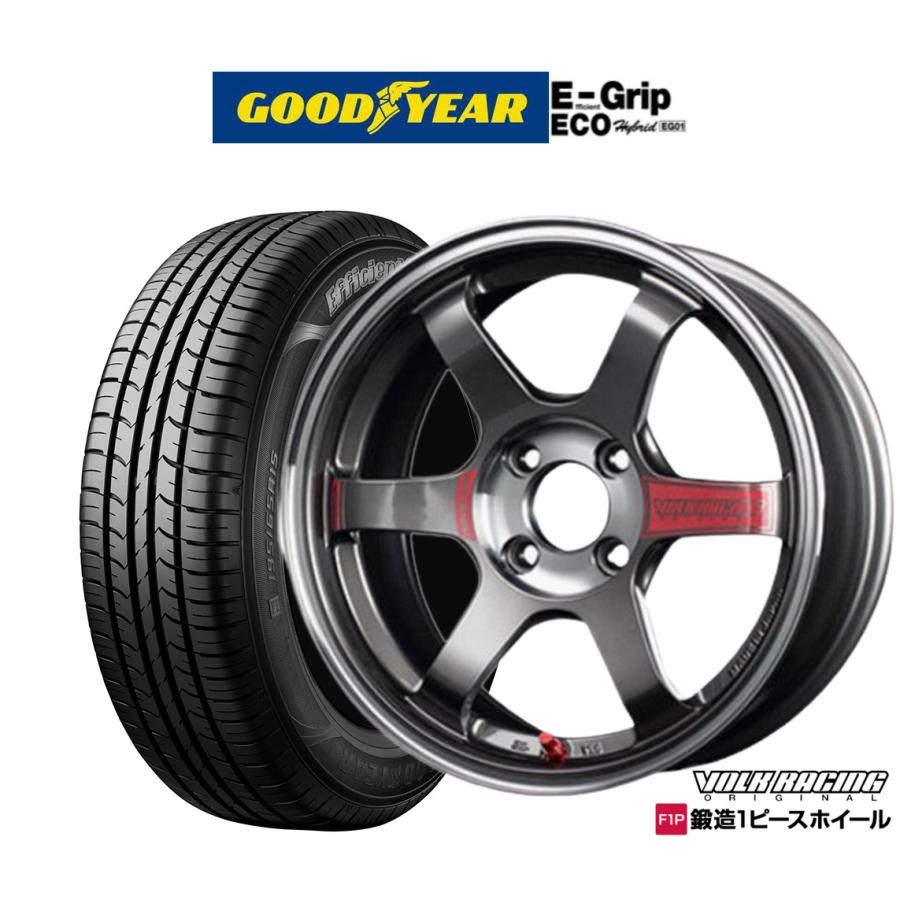 サマータイヤ ホイール4本セット レイズ ボルクレーシング TE37 SONIC(ソニック)SL グッドイヤー エフィシエント グリップ エコ EG01  185/60R15 | LINEショッピング