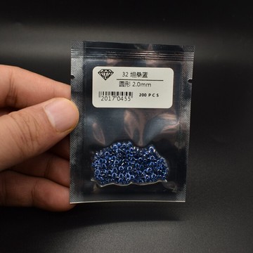 DIY坦桑藍圓形鋯石裸石cz石戒指吊墜耳釘寶石配飾坦桑蘭色小圓鉆
