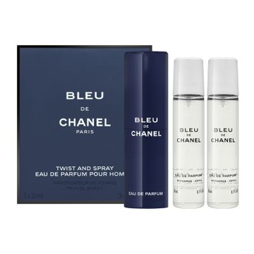 CHANEL香奈兒 藍色男性隨身香水 EDP 20ml*3
