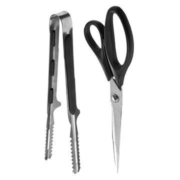 comet Kitchen 廚具2件組  剪刀 + 夾子  黑色  1組