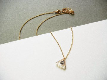 *coucoubird* 米粒珍珠鋯石項鍊